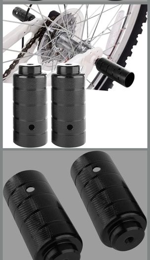 Bike Pegs, Bmx Stunt Pegs, Cycling Pegs, Axle Rear Foot Pegs, Bike Foot Pegs, Suitable for Mounting on the Front or Rear Axle of a Bicycle, for Road Bikes and Mountain Bikes, 2 Pcs= 20 EURO . 4 Pcs= 30 EURO