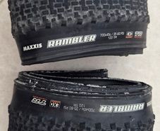 Pair of Maxxis Rambler Gravel Tyres  700x45c EXO TR 120 TPI