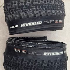 Pair of Maxxis Rambler Gravel Tyres  700x45c EXO TR 120 TPI