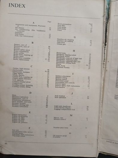 Wolseley Six-Ninety Operation Manual
