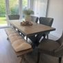 Diamond Furniture Horsen Dining Set Table, Bench & 4 Chairs Image 4