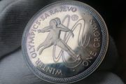 1984 Isle Of Man Silver Proof 1 Crown Coin