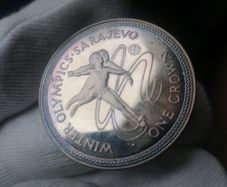 1984 Isle Of Man Silver Proof 1 Crown Coin