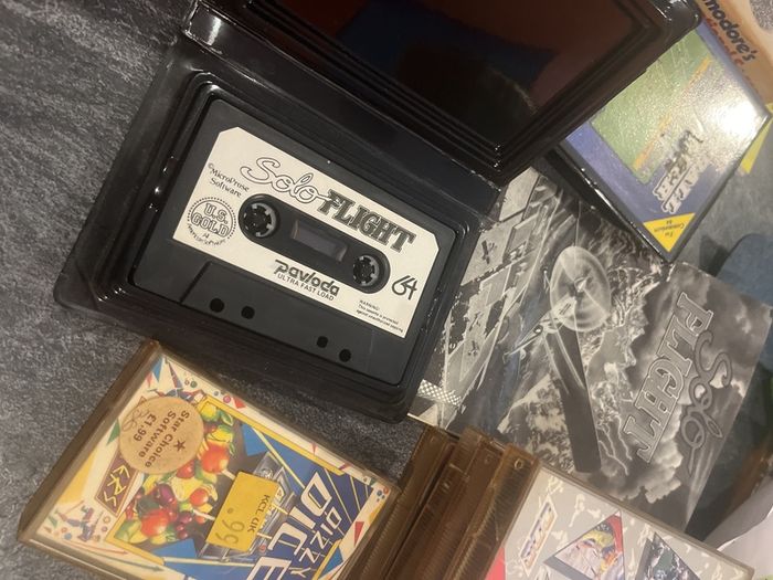 Vintage Commodore 64 (C64) Strategy, Quiz & Simulator Game Lot 9 Original Tapes & Boxes