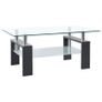 Rectangle Glass Coffee Table Modern Living Room - Free Delivery Nationwide Image 5