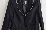 PLUS SIZE (20) Black / Contrast Linen Jacket. New