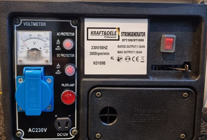 Kraft & Dele Portable Petrol Power Generator