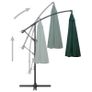 Hanging Parasol Green 3 m Aluminium Pole Image 3