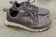 Nike Air Max Grey Leopard Print Running Shoes - Animal Print Athletic Sneakers