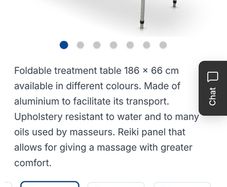 Massage table for sale