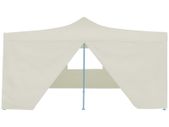 Folding Gazebo with 4 Sidewalls Cream