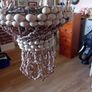 vintage 1960 seashell hanging planter Image 9