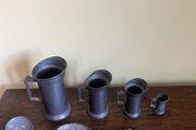 Set of Graduating lead Pewter Tankards