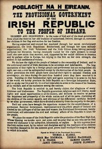 1916 Proclamation Tin Metal Sign