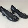 Areosoles Ladies Black Mid Heel Court Shoes Size 8 Unworn Image 6
