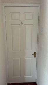 Timber white door