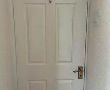 Timber white door