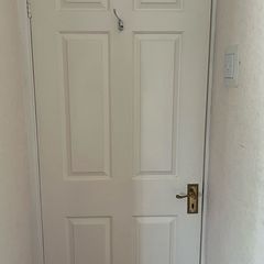 Timber white door