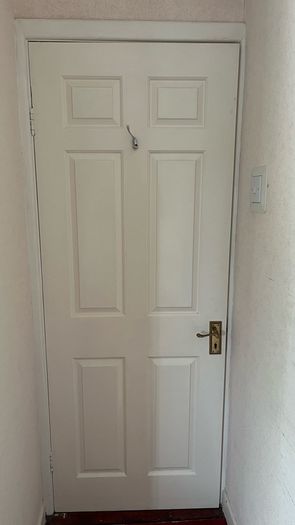 Timber white door