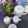 Le Creuset Grand Teapot 1.3L with 2 Mugs 350ml Cotton Matte Stoneware Image 3