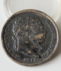 1817 Silver Shilling King George III Great Britain