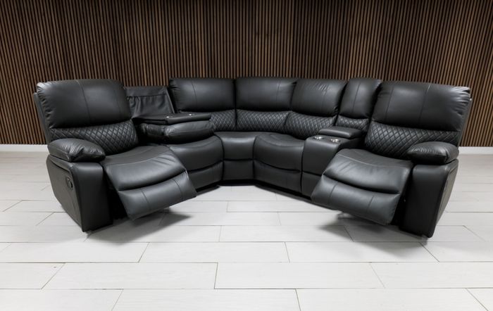 Rita Manual Corner Leather Recliner Sofa