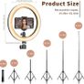 FREE SHIPPING Ring Light 10" with 67" Extended Tripod Stand & Phone Holder for YouTube Video, Camera Led Ring Light for Streaming, Makeup, Selfie Photography Compatible with iPhone Android Image 4