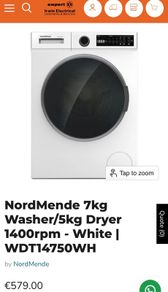 washing machine with dryer