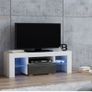 80 inch White LED TV Stand Modern TV Cabinet Image 2