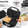 Deep Fill 3-in-1 Snack Maker, Interchangeable Non-Stick Cooking Plates, Panini Press & Griddle, Waffle Iron, Toastie Sandwich Toaster, 900 W, Power/Ready Indicator Lights, Locking Latch, Black Image 4