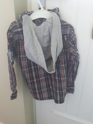 Dunnes shirt with detachable hoodie
