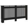 Radiator Cover Black 152x19x81.5 cm MDF Image 2