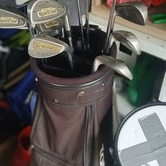 Golf Clubs and Trollie