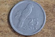 Seychelles 1982, 25 Cents Coin - free standard postage
