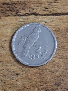 Seychelles 1982, 25 Cents Coin - free standard postage
