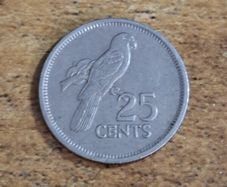 Seychelles 1982, 25 Cents Coin - free standard postage
