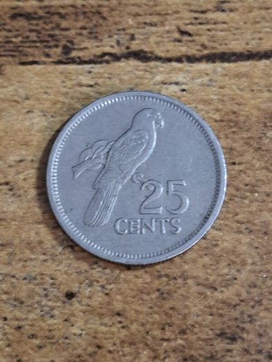 Seychelles 1982, 25 Cents Coin - free standard postage