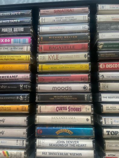 Cassette tapes collection.