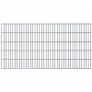 2D Gabion Fence Galvanised Steel 2.008x1.03 m 4 m (Total Length) Grey Image 7