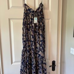 Skirt. Navy Primark maxi dress  size 10, NEW WITH TAGS,