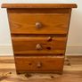 Wooden bedside locker x 2 Image 8