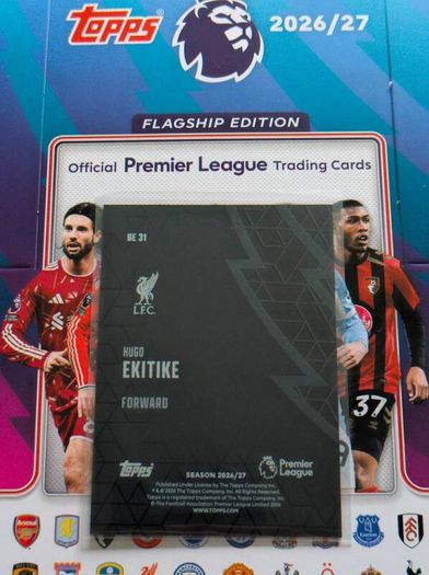 Hugo Ekitike Black Edge Edition Topps Flagship Edition Hobby Box 2026/27