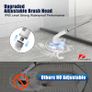 Electric Spin Scrubber, 2025 Upgrade 7 in 1 Electric Cleaning Brush,360RPM Powerful Cleaning, 1.5H Bathroom Scrubber Dual Speed with Extension Arm for Kitchen, Car, Tile, Wall, Floor, Shower Image 3