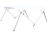 4 Bow Bimini Top White 243x(230-244)x137 cm