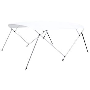 4 Bow Bimini Top White 243x(230-244)x137 cm