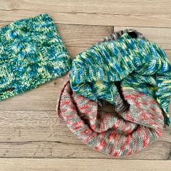 Ladies winter hat and snood set