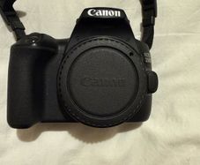 Canon EOS 250D DSLR Camera with + 50mm lens +18-135mm lens + and selfie tripod.