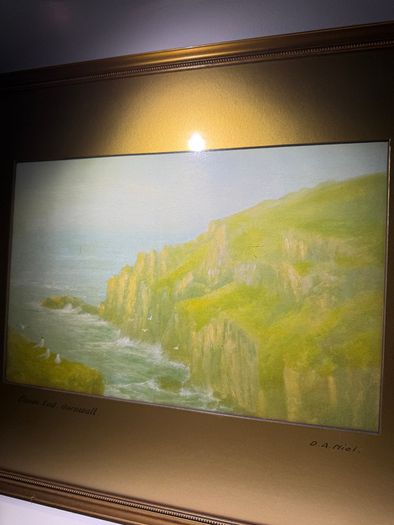 R.D. Sherrin (D.A. Niel) Pair of Original Gouaches - Lands End & Kynance Rocks, Cornwall