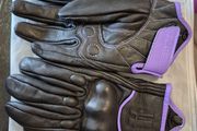 leather motorbike gloves