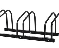 3 Bike Stand Bicycle Storage Rack Floor or Wall Mount Black Brand New
